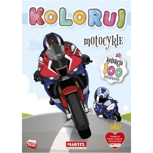 KOLOROWANKA KOLEKCJA KOLORUJ - MOTOCYKLE MARTEL -zdjęcie numer 1