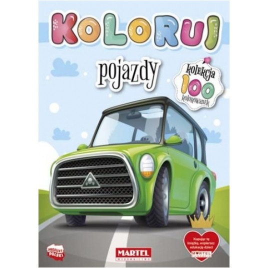 KOLOROWANKA KOLEKCJA KOLORUJ - POJAZDY MARTEL -zdjęcie numer 1