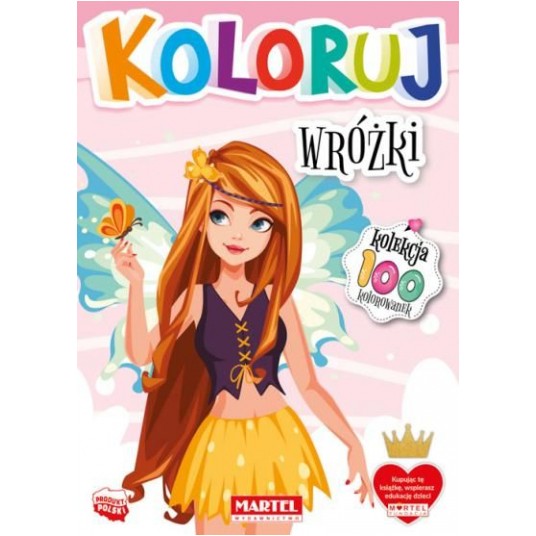 KOLOROWANKA KOLEKCJA KOLORUJ - WRÓŻKI MARTEL -zdjęcie numer 1