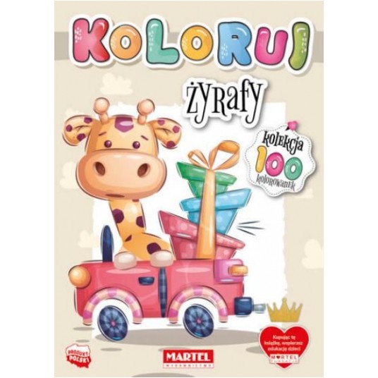 KOLOROWANKA KOLEKCJA KOLORUJ - ŻYRAFY MARTEL -zdjęcie numer 1
