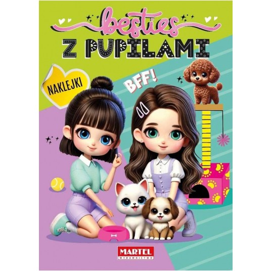 KOLOROWANKA Z NAKLEJKAMI BESTIES MARTEL -zdjęcie numer 1