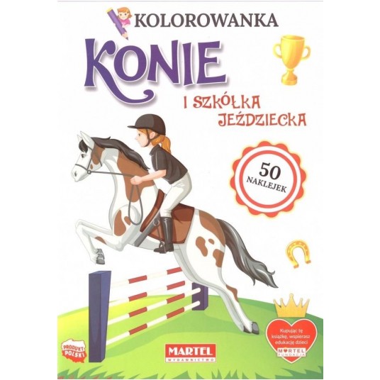 KOLOROWANKA Z NAKLEJKAMI KONIE MARTEL -zdjęcie numer 1