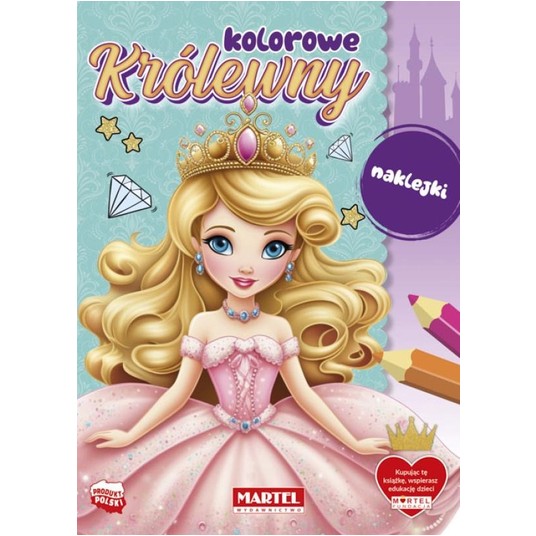 KOLOROWANKA Z NAKLEJKAMI KRÓLEWNY MARTEL -zdjęcie numer 1