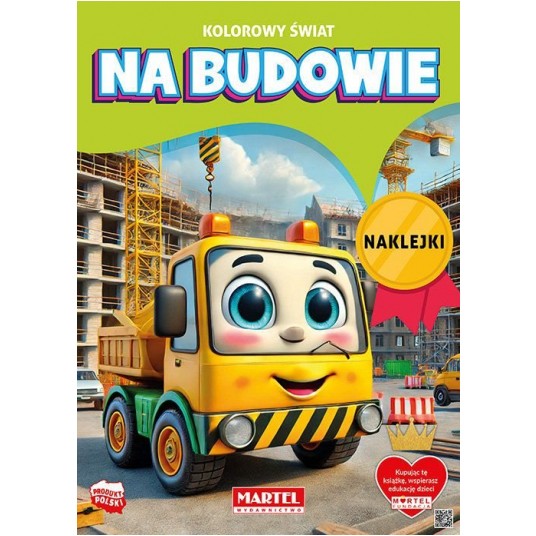 KOLOROWANKA Z NAKLEJKAMI NA BUDOWIE MARTEL -zdjęcie numer 1