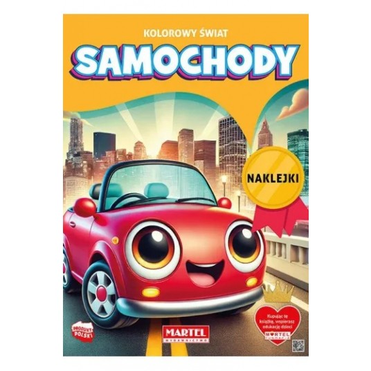 KOLOROWANKA Z NAKLEJKAMI SAMOCHODY MARTEL -zdjęcie numer 1