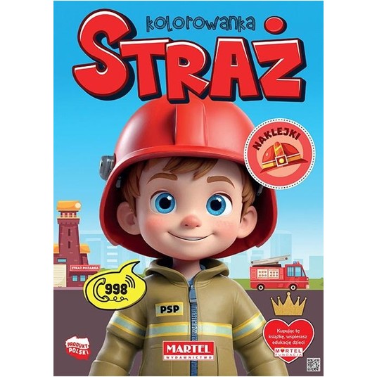 KOLOROWANKA Z NAKLEJKAMI STRAŻ MARTEL -zdjęcie numer 1
