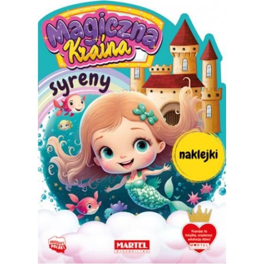 KOLOROWANKA Z NAKLEJKAMI SYRENY MARTEL -zdjęcie numer 1