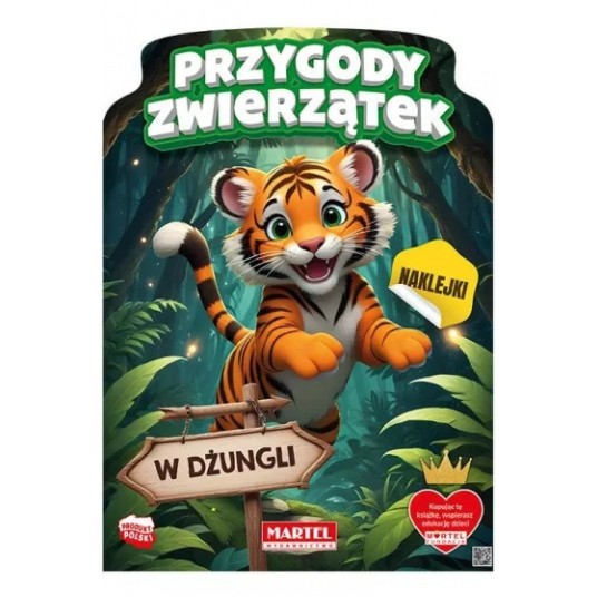 KOLOROWANKA Z NAKLEJKAMI W DŻUNGLI MARTEL -zdjęcie numer 1