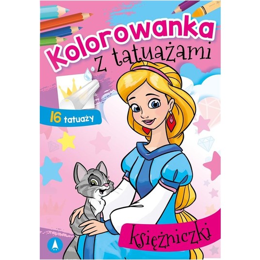 KOLOROWANKA Z TATUAŻAMI KSIĘŻNICZKI -zdjęcie numer 1