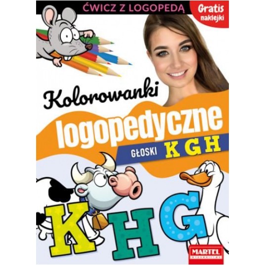 KOLOROWANKI LOGOPEDYCZNE GŁOSKI KGH MARTEL -zdjęcie numer 1