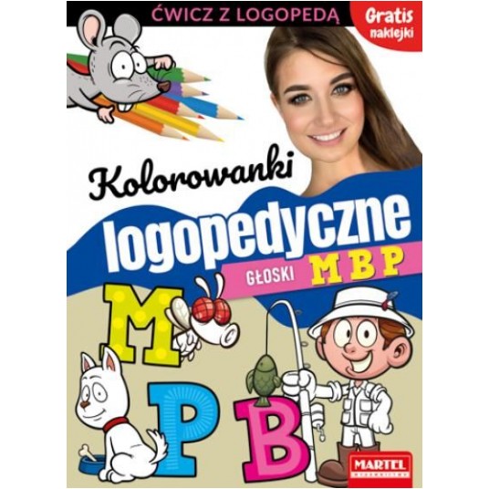 KOLOROWANKI LOGOPEDYCZNE GŁOSKI MBP MARTEL -zdjęcie numer 1