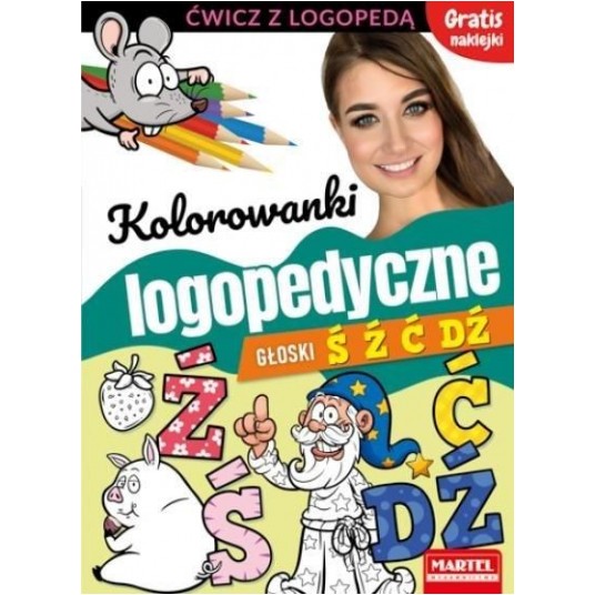 KOLOROWANKI LOGOPEDYCZNE GŁOSKI Ś Ź Ć Dź MARTEL -zdjęcie numer 1