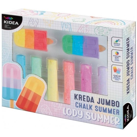 KREDA 8 SZT JUMBO SUMMER KIDEA -zdjęcie numer 1