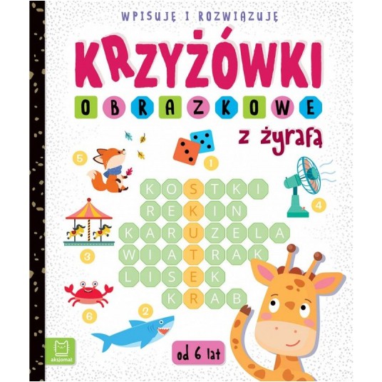 KRZYŻÓWKI OBRAZKOWE Z ŻYRAFĄ 6+ -zdjęcie numer 1