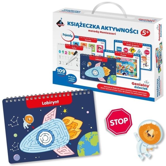 KSIĄŻECZKA AKTYW. MONTESSORI POJAZDY - AKSKATO -zdjęcie numer 1