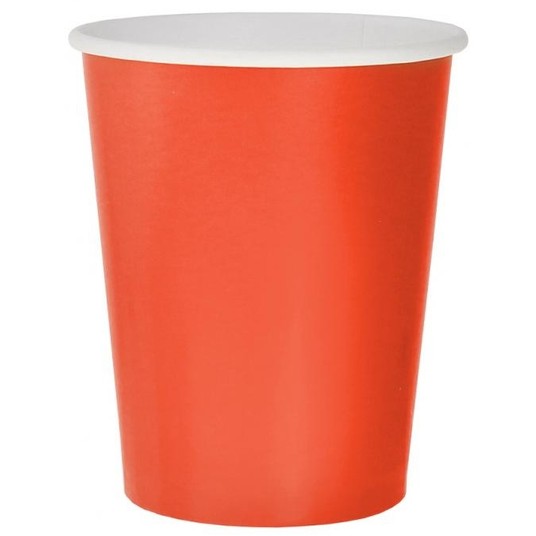 KUBECZKI PAPIEROWE CZERWONE 250ML 14 SZT. -zdjęcie numer 1