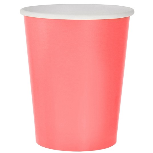 KUBECZKI PAPIEROWE RÓŻOWE 250ML 14 SZT. -zdjęcie numer 1