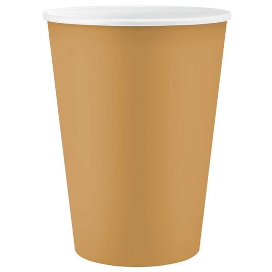 KUBECZKI PAPIEROWE ZŁOTE 250ML 6 SZT. -zdjęcie numer 1