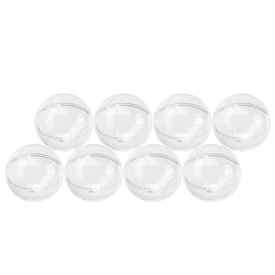 KULA PLASTIKOWA PRZEZROCZYSTA 80MM 8 SZT. -zdjęcie numer 1