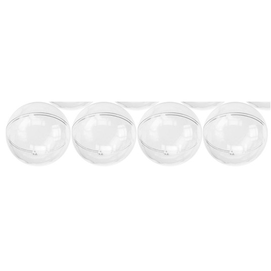 KULE PLASTIKOWE PRZEZROCZYSTE 8 CM 4 SZT -zdjęcie numer 1