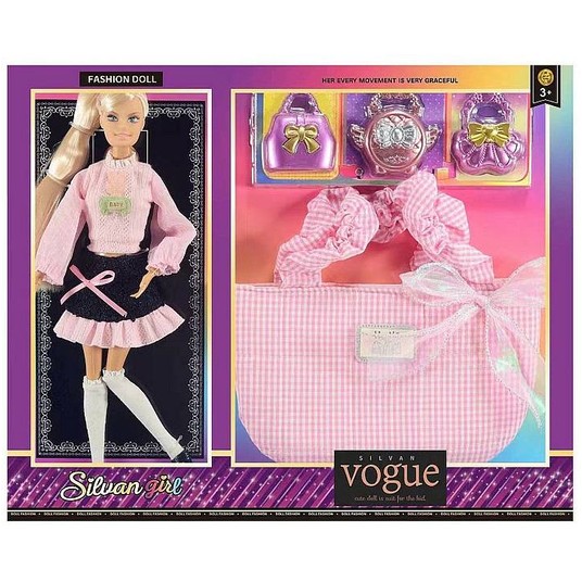 LALKA 29 CM Z ZESTAWEM TOREBEK -zdjęcie numer 1