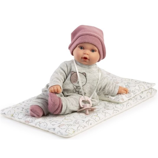 LALKA ANTONIO JUAN 11115 KIKA Z POŚCIELĄ 27CM -zdjęcie numer 1