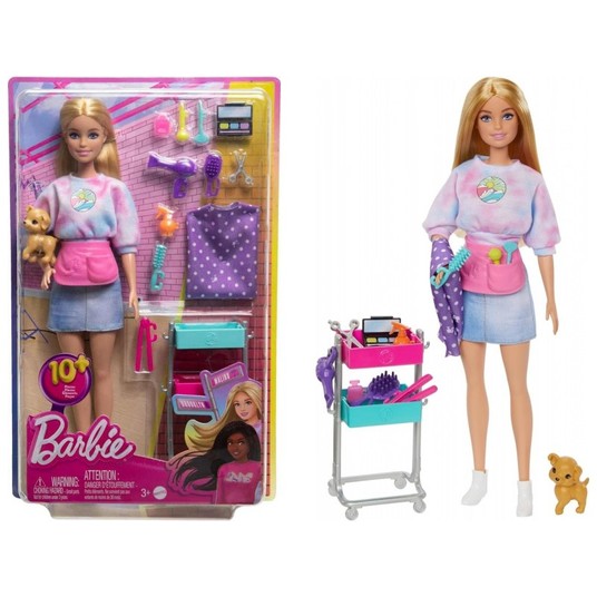 LALKA BARBIE MALIBU STYLISTKA HNK95 -zdjęcie numer 1