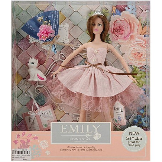 LALKA EMILY Z KOTKIEM I AKCESORIAMI -zdjęcie numer 1