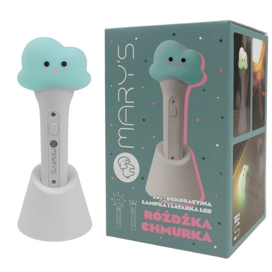 LAMPKA NOCNA I LATARKA MARY'S LED RÓŻDŻKA CHMURKA -zdjęcie numer 1