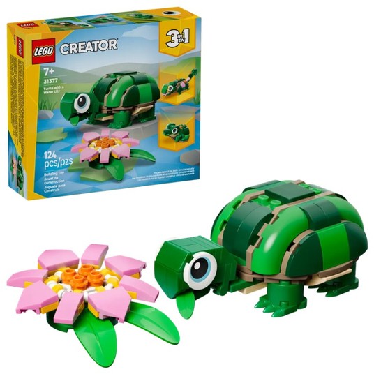 LEGO CREATOR 31377 ŻÓŁW I KWIAT LILII WODNEJ -zdjęcie numer 1