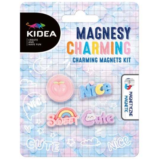 MAGNESY KIDEA CHARMING 4 SZT. -zdjęcie numer 1