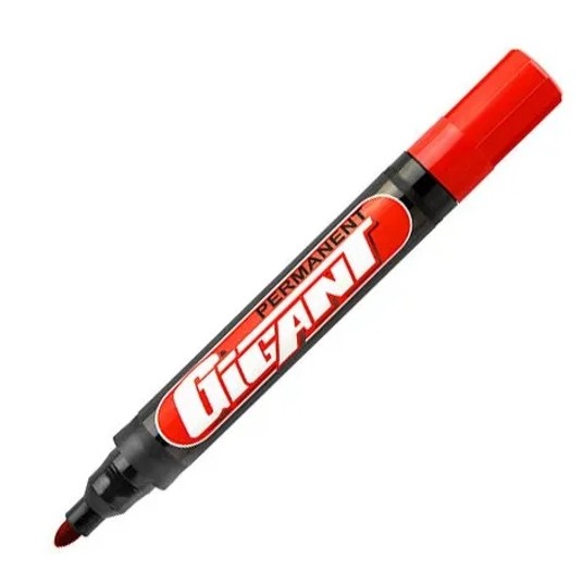 MARKER PERMANENENTNY KAMET GIGANT OKRĄGŁY CZERWONY -zdjęcie numer 1