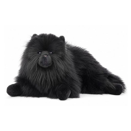 MASKOTKA KOT PERSKI LEŻĄCY CZARNY 48 CM - BEPPE -zdjęcie numer 1