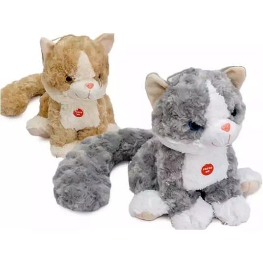 MASKOTKA KOT Z GŁOSEM 20 cm -zdjęcie numer 1