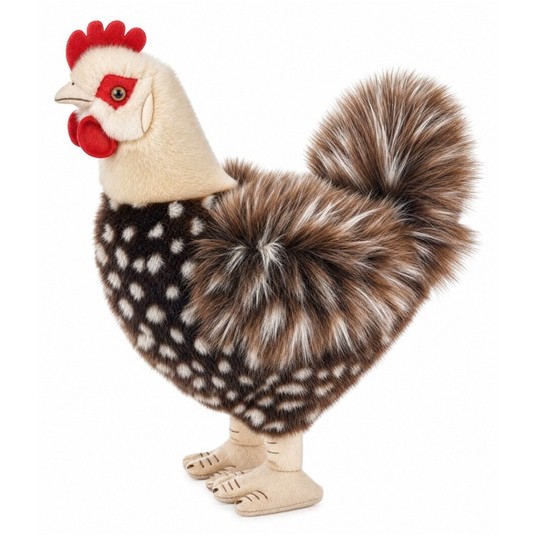 MASKOTKA KURA CIEMNOBRĄZOWA 36 CM - BEPPE -zdjęcie numer 1