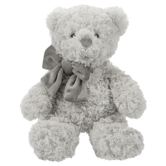 MASKOTKA MIŚ CHARLIE SZARY 33 CM - BEPPE -zdjęcie numer 1