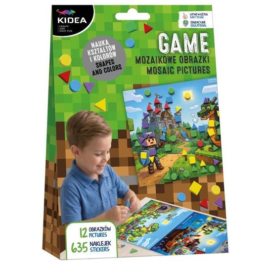 MOZAIKOWE OBRAZKI KOLORY I KSZTAŁTY GAME KIDEA -zdjęcie numer 1