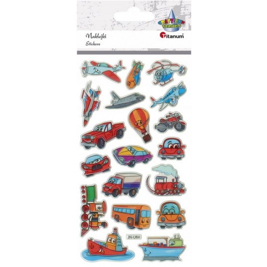 NAKLEJKI PUFFY STICKERS POJAZDY -zdjęcie numer 1