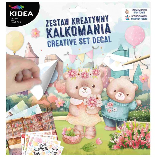 NAKLEJKI TRANSFEROWE KALKOMANIA KIDEA -zdjęcie numer 1