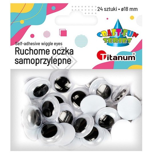 OCZY SAMOPRZYLEPNE 18MM 24 SZT. -zdjęcie numer 1