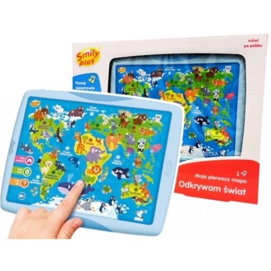 ODKRYWAM ŚWIAT MOJA PIERWSZA MAPA SMILY PLAY -zdjęcie numer 1