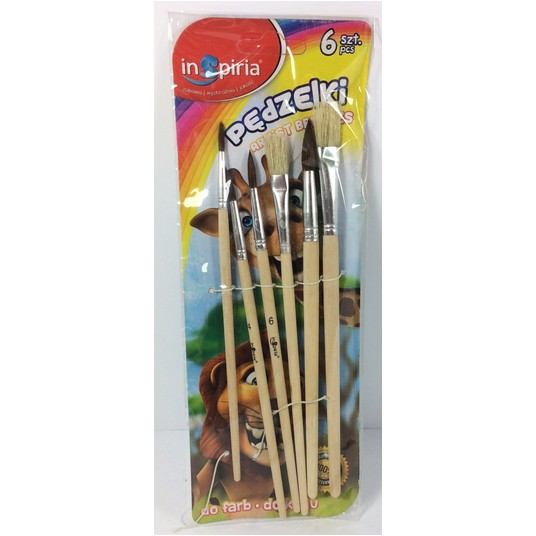 PĘDZELKI 6SZT INSPIRIA -zdjęcie numer 1