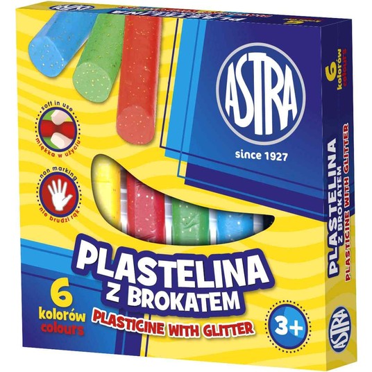 PLASTELINA 6 KOL BROKAT ASTRA -zdjęcie numer 1