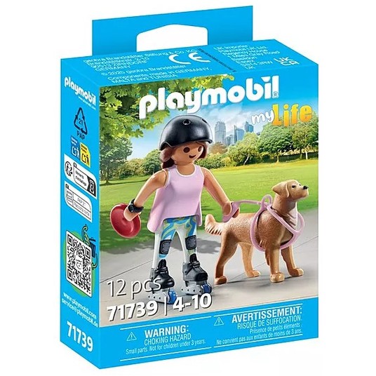 PLAYMOBIL 71739 SKATERKA Z RETRIVEREM -zdjęcie numer 1