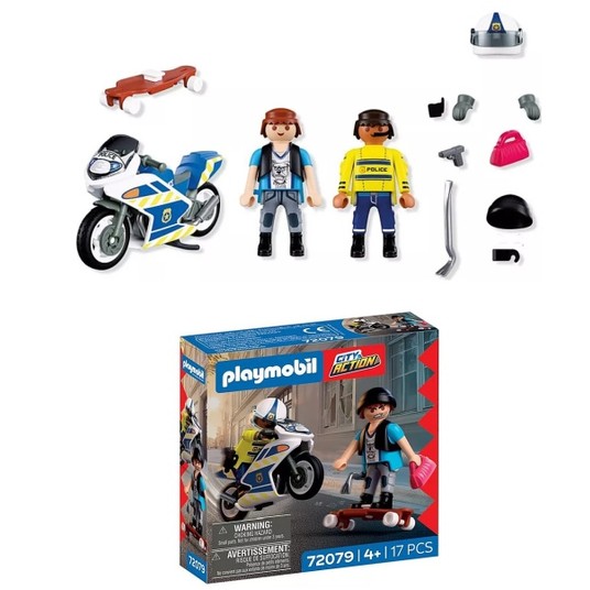 PLAYMOBIL 72079 POŚCIG MOTOCYKLOWY -zdjęcie numer 1