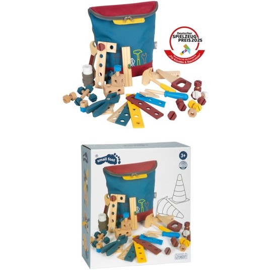 PLECAK Z NARZĘDZIAMI "WORKSHOP"- SMALL FOOT -zdjęcie numer 1