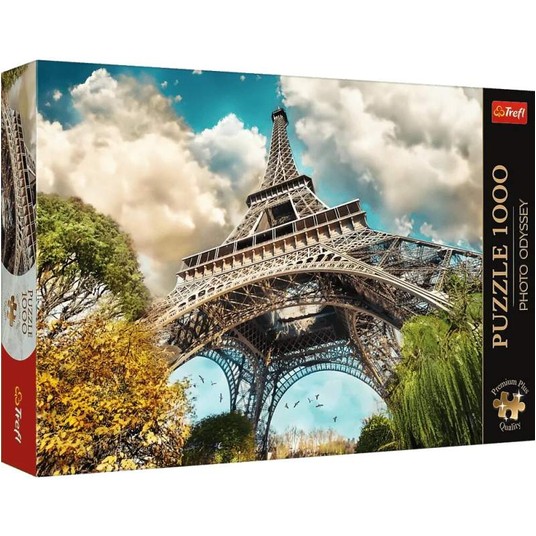 PUZZLE 1000 EL TREFL WIEŻA EIFFELA PARYŻ -zdjęcie numer 1