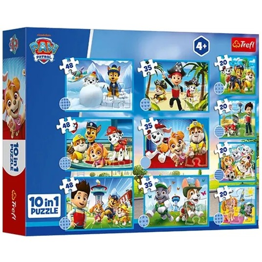 PUZZLE 10w1 TREFL DZIELNA DRUŻYNA PSIEGO PATROLU -zdjęcie numer 1