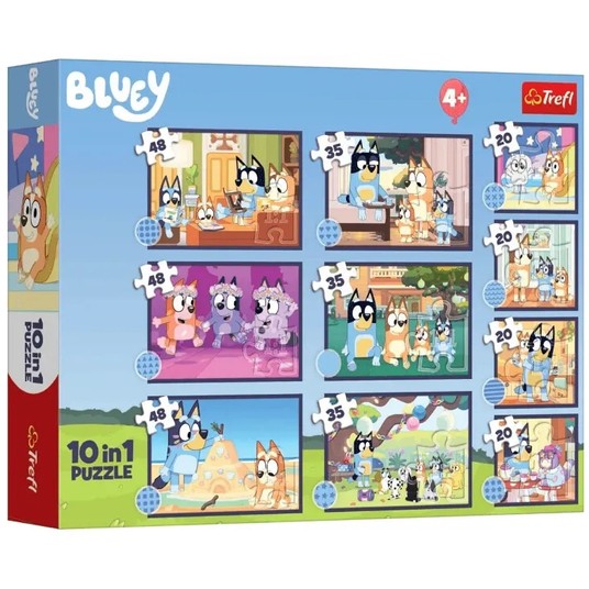 PUZZLE 10w1 TREFL HISTORIA BLUEY -zdjęcie numer 1