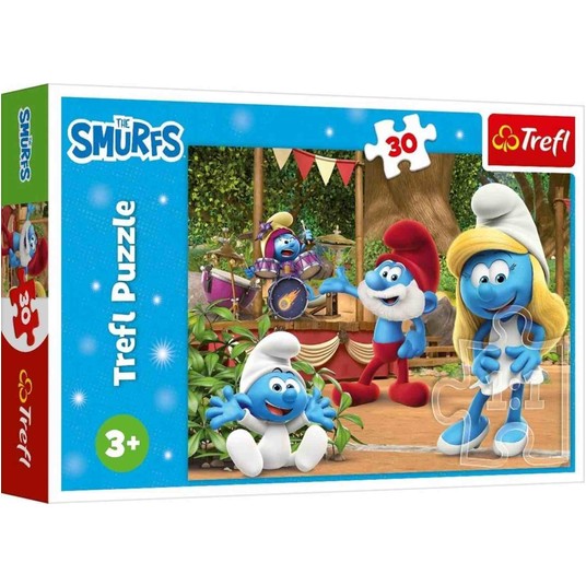 PUZZLE 30 EL TREFL SMERFETKA I SMERFY -zdjęcie numer 1